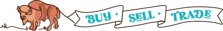Illustrations2022-Header-Buffalo-Banner-D@3x Buffalo next to a banner with the words buy sell trade